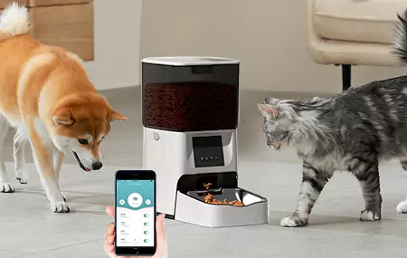 Principle of automatic pet feeder