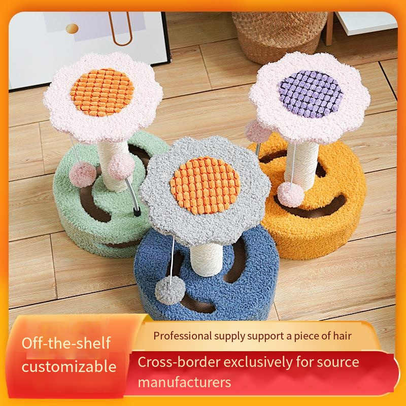 Cat jumping platform creative sunflower sisal cat scratching post