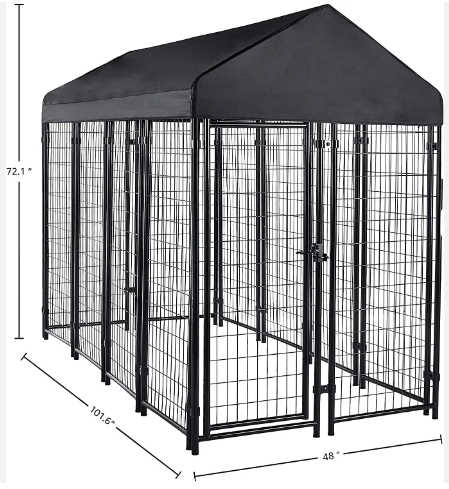 convenient pet cages steel stainless dog kennel