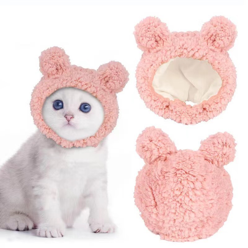 Pet Hat, Kitten Plush Hood