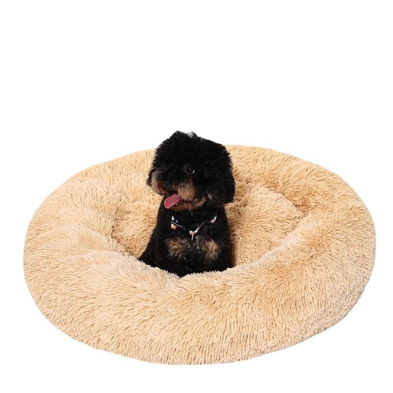 Pet Supplies Long Plush Circular Pet Nest