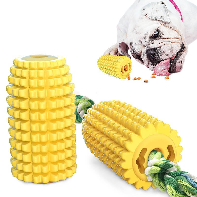 Pet toy vocal corn tooth cleaner stick