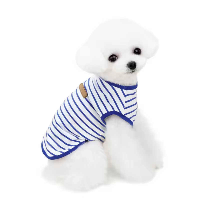 Puppy Clothes Pet Accessories Pets Striped Pattern Vest Summer Dog Cloth Pet Clothes