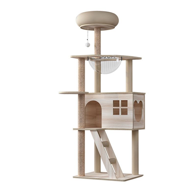 Solid Wood Cat Climbing Frame Integrated Cat Nest Cat Tree