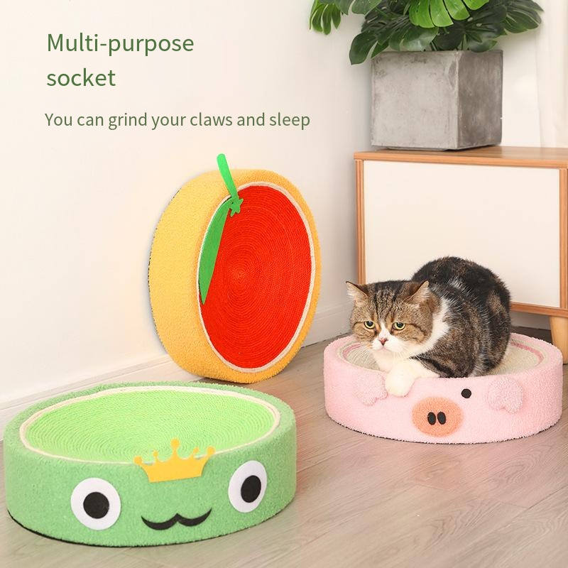 Teddy wool animal sisal basin small cat climbing sisal cat nest cute cat scratching board